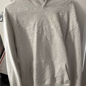 Louis Vuitton Light Gray Monogram Hoodie